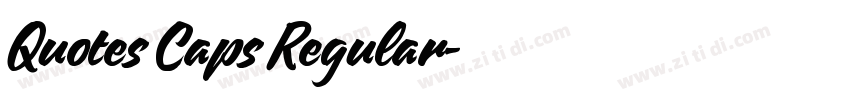 Quotes Caps Regular字体转换 Quotes Caps Regular字体转换